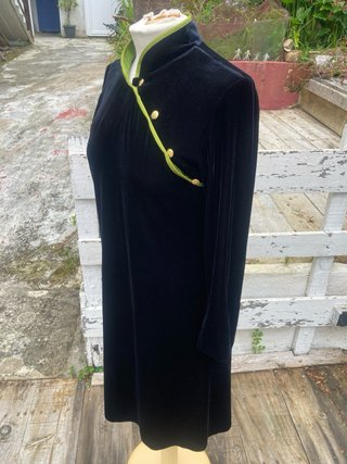 Vestido Terciopelo Estilo Oriental