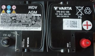 Batería Varta AGM 12V 68Ah 680A