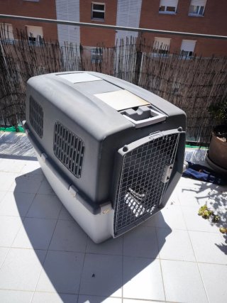 Caseta transportín perro grande