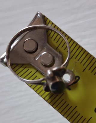 Anillito plata con piedra negra