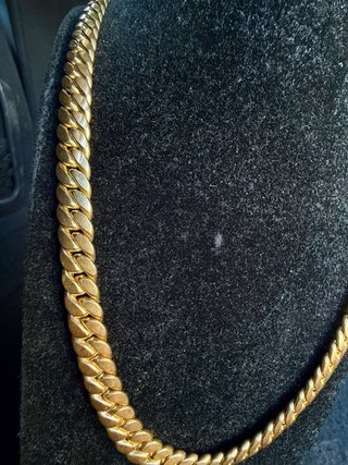 Cadena Cubana Oro 18k