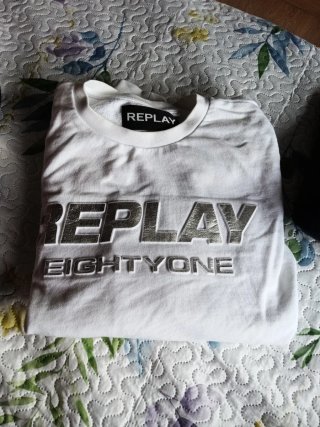 Sudadera Replay Blanca Talla L