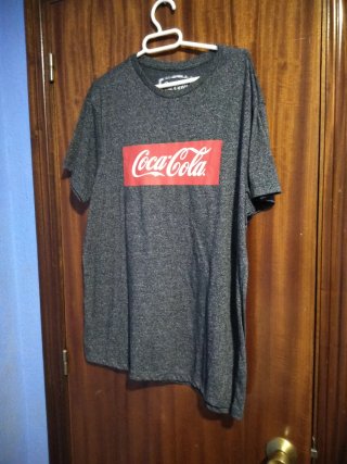 Camiseta Coca-Cola gris hombre Talla L