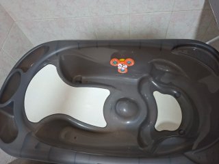 Bañera bebé para bañera con cambiador