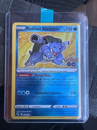 Carta Pokémon Radiant Blastoise 018/078