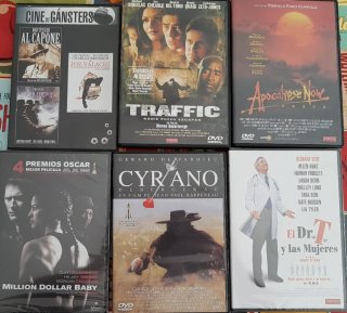 Lote 11 DVD's 9 Películas + 1 Miniserie
