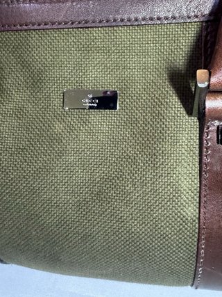 Borsa Boston Mini Gucci Marrone e Verde