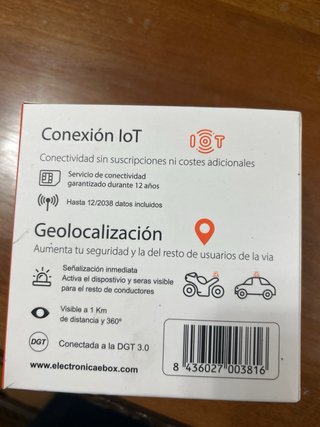 Luz de emergencia V16 Geolocalizada EBOX
