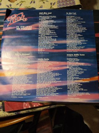 Pooh Il Colore Dei Pensieri Vinile
