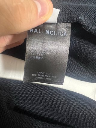 Sudadera Balenciaga Negra Multicolor Logo