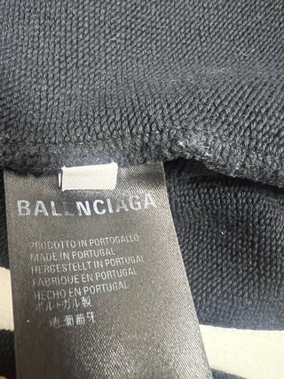 Sudadera Balenciaga Negra Multicolor Logo
