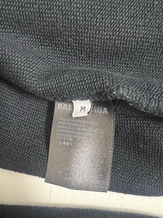 Sudadera Balenciaga Negra Multicolor Logo