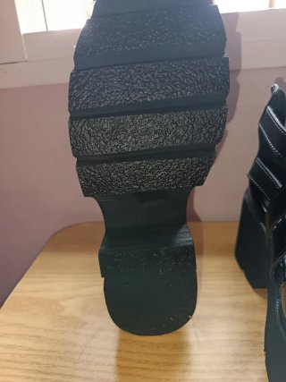 Sandalias de plataforma negras