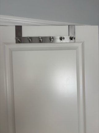 Perchero puerta IKEA acero inoxidable
