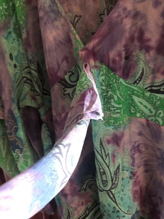 Blusa Túnica vaporosa colores turquesa lila