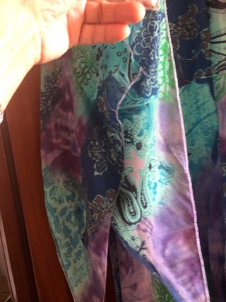Blusa Túnica vaporosa colores turquesa lila