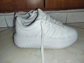 Adidas Gran Court Platform Donna Bianco