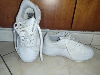 Adidas Gran Court Platform Donna Bianco