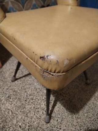 Silla vintage beige