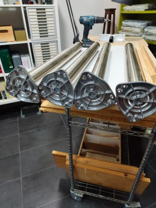 4 Patas de acero inoxidable para mesa