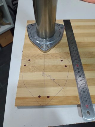 4 Patas de acero inoxidable para mesa
