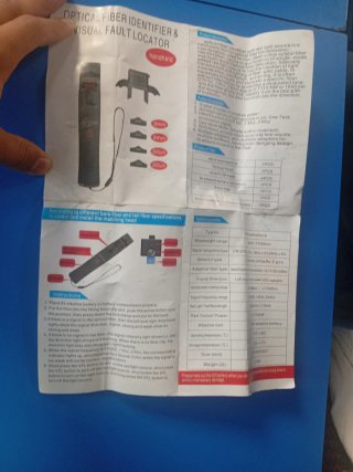 Localizador Fibra Óptica VFL + 4 Adaptadores