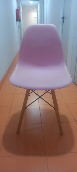 Set di 3 sedie nordiche in legno e plastica