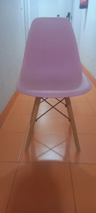 Set di 3 sedie nordiche in legno e plastica