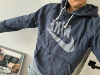 Sudadera Nike Talla L Azul y Gris