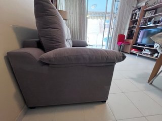 Sofá Cama Italiano Gris Tela