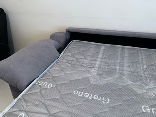 Sofá Cama Italiano Gris Tela
