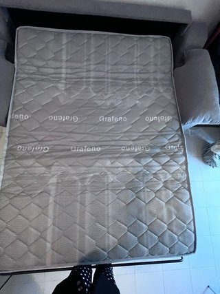 Sofá Cama Italiano Gris Tela