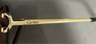 Gafas Cartier Negras y Doradas
