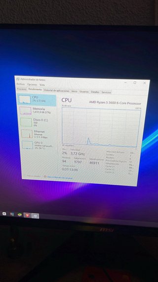 PC Gaming Ryzen 5 3600 + RTX 2060 + 32GB RAM