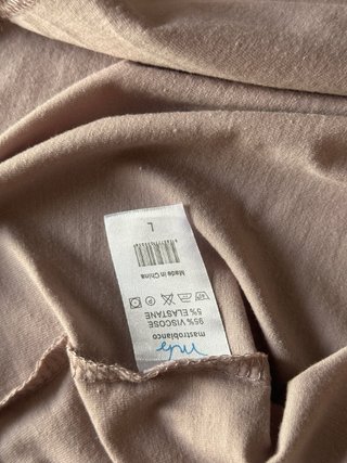 Pigiama estivo pizzo beige/marrone