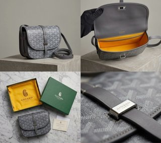 Bolso Goyard Gris con Interior Amarillo