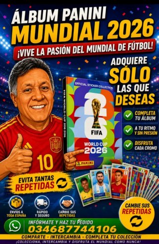 Cromos Panini Mundial 2026