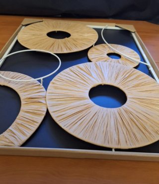 Decorazione Parete Home Accents Beige Nero