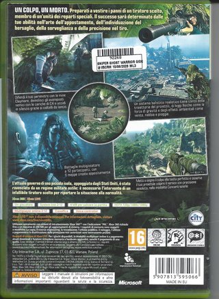 sniper ghost warrior gioco xbox 360 edizione 92268