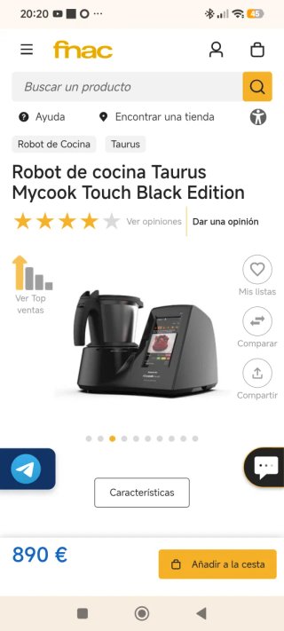 Robot de cocina Mycook Touch BLACK EDITION WiFi