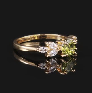 Anillo compromiso mujer dorado Rosa