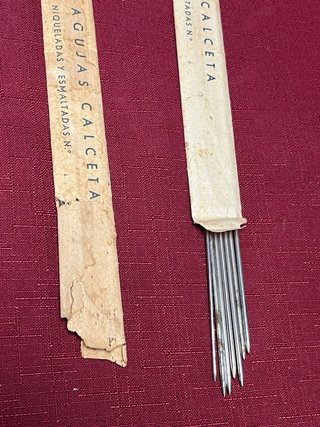 Agujas Calceta Niqueladas y Esmaltadas