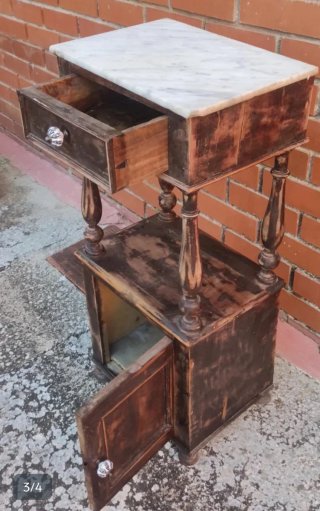 Mesilla antigua estilo Alfonsino s.XIX con marmol