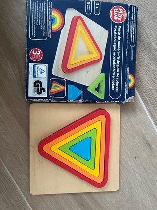 Puzzle Madera Colores Montessori 3+ Años