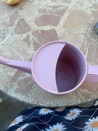 Regadera metálica rosa sin usar  de 1.500