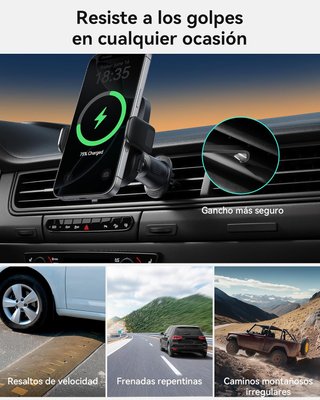 Cargador Inalámbrico Coche 15W Qi2 MagSafe NUEVO