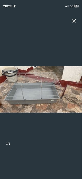 Jaula Conejo/Hámster Gris Plata