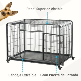 Jaula Perro Metal Plegable
