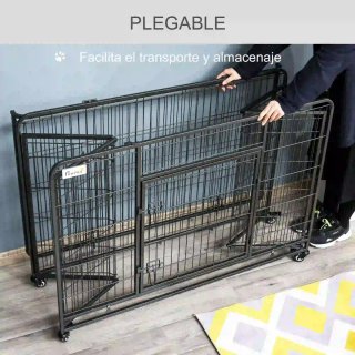 Jaula Perro Metal Plegable