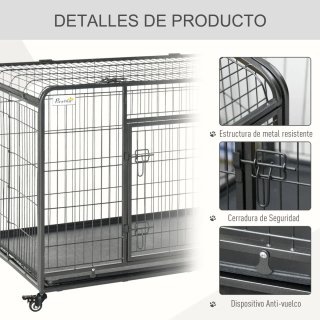 Jaula Perro Metal Plegable